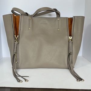 Chloe Milo Large Tote  Bag Snap closure+zipper tassel details